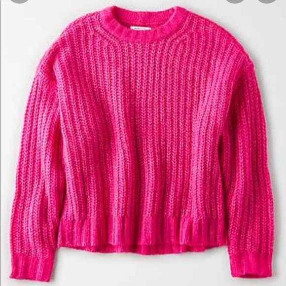American Eagle Outfitters Sweaters - American Eagle Hot Pink Knit Sweater